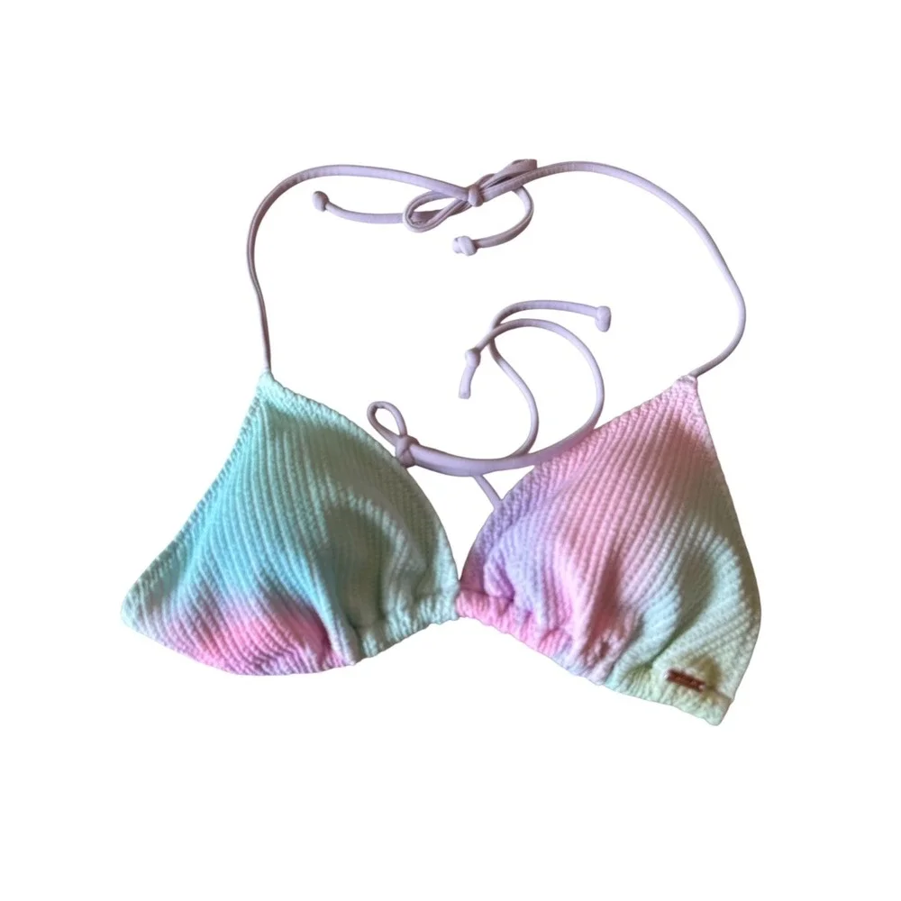 Victoria's Secret & PINK Triangle‎ Bikini Tops Lot 2 Medium Ribbed Sage Velvet